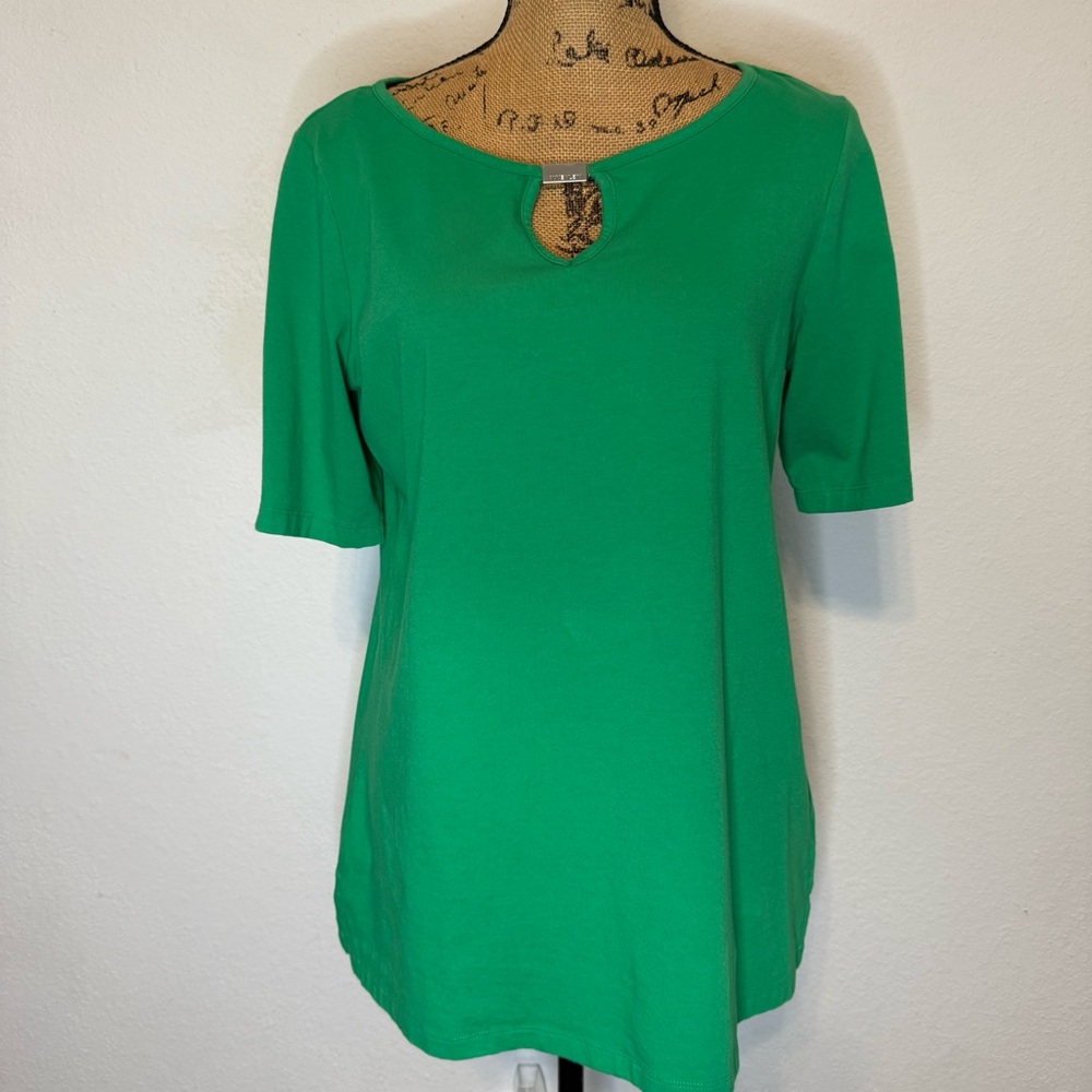 Anne Klein Sport Green short sleeve top Large